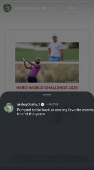 Akshay Bhatia IG Story’/@akshaybhatia_1